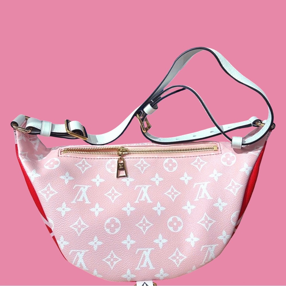 Louis Vuitton Giant Monogram Bumbag Red View 6